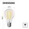 LED žiarovka Filament A60 A CLASS / E27 / 7,2 W (100 W) / 1521 lm / neutrálna biela