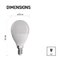 LED žiarovka Classic Mini Globe 7,3W E14 teplá biela