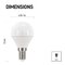 LED žiarovka Classic miniglobe 6W E14 neutrálna biela