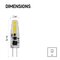 LED žiarovka Classic JC 1,9W 12V G4 teplá biela
