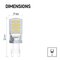 LED žiarovka Classic JC 4W G9 neutrálna biela, 2 ks
