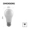 LED žiarovka Classic A60 11,5W E27 t. b., Krokovo stmievat.