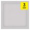 LED prisadené svietidlo, štvorec, biele, 7,6W, CCT