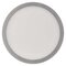 LED prisadené svietidlo, kruhové, strieborné, 12,5W, CCT