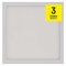 LED prisadené svietidlo, štvorec, biele, 12,5W, CCT