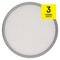 LED prisadené svietidlo, kruhové, strieborné, 21W, CCT