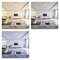LED prisadené svietidlo, štvorec, strieborné, 21W, CCT