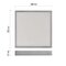 LED prisadené svietidlo, štvorec, strieborné, 28,5W, CCT