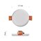 LED panel 75mm, kruhový vstavaný biely, 6W neut. biela, IP65