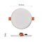 LED panel 125mm, kruhový vstavaný biely, 10W neutr. b., IP65