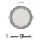 LED vstavané svietidlo NEXXO, kruhové, strieborné, 12W, CCT