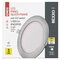 LED vstavané svietidlo NEXXO, kruhové, strieborné, 12W, CCT