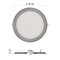 LED vstavané svietidlo NEXXO, kruhové, strieborné, 18W, CCT