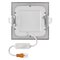 LED vstavané svietidlo NEXXO, štvorec, strieborné, 7W, CCT