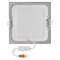 LED vstavané svietidlo NEXXO, štvorec, strieborné, 12W, CCT