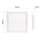 LED panel prisadený 30x30, 20W, stmiev.so zmenou CCT