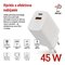 Univerzálny USB adaptér GaN do siete PD 45 W max.