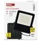 LED reflektor VISIO čierny, 100 W neutrálna biela