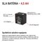 Bezúdržbový olovený akumulátor 12 V/4,5 Ah, faston 4,7 mm