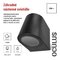 Záhradné nástenné svietidlo OCULUS, 8,8 x 6,7 x 8 cm, 1 x GU10, 35 W