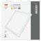 LED panel BAXXO 60×60, štvorcový prisazeny biely, 36W neutr. biela