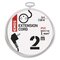 Predlžovací kábel 2 m / 1 zásuvka / biely / PVC / 1 mm2