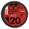 Vonkajší predlžovací kábel 20 m / 2 zásuvky / čierny / guma / 250 V / 1,5 mm2