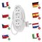 Predlžovací kábel 2 m / 3 zásuvky / biely / PVC / 1 mm2
