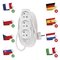 Predlžovací kábel 3 m / 3 zásuvky / biely / PVC / 1,5 mm2