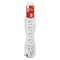 Predlžovací kábel 5 m / 6 zásuviek / biely / PVC / 1,5 mm2
