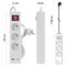 Predlžovací kábel 2 m / 3 zásuvky / s vypínačom / biely / 1×USB-A + 1×USB-C / 1,5 mm2