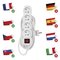 Predlžovací kábel 5 m / 4 zásuvky / s vypínačom / biely / PVC / 1,5 mm2