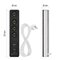 GoSmart predlžovací kábel 2 m / 4 zásuvky / s vyp. / s USB / biely-čierny / PVC / 1,5 mm2