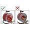 Predlžovací kábel na bubne 25 m / 4 zásuvky / čierny / PVC / 230 V / 1,5 mm2