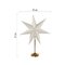 LED hviezda papierová so zlatým stojančekom, 45 cm, vnútorná