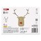 LED dekorácia drevená – sobík, 16 cm, 2x AAA, vnútorné, teplá biela, časovač, 12 ks, displ