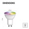 LED žiarovka GoSmart MR16 / GU10 / 4,8 W (35 W) / 400 lm / RGB / stmievateľná / WiFi