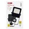 LED reflektor VISIO s pohybovým čidlom, 20 W, neutrálna biela, čierný