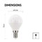 LED žiarovka Classic Mini Globe 6W E14 teplá biela