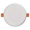 LED panel 125mm, kruhový vstavaný biely, 10W neutr. b., IP65