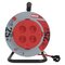 Predlžovací kábel na bubne 25 m / 4 zásuvky / čierny / PVC / 230 V / 1,5 mm2