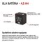 Bezúdržbový olovený akumulátor 12 V/4,5 Ah, faston 4,7 mm