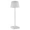LED stolná lampa KATIE, dobíjacia, biela