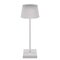 LED stolná lampa KATIE, dobíjacia, biela