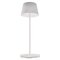 LED stolná lampa KATIE, dobíjacia, biela