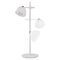 LED stolná lampa SOPHIE, dobíjacia, biela