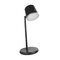 LED stolná lampa ABBIE, dobíjacia, čierna