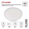 LED prisadené svietidlo FLORI okrúhle, biele, 22W, neutrálna biela