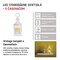 LED dekorácia – lampáš antik biela blikajúca, 3x AAA, vnútorný, vintage, časovač