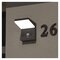 LED záhradné solárne nástenné svietidlo VEREA, senzor súmraku, 10,7 x 15,4 x 13 cm